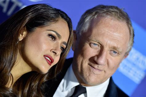 salma hayek husband height.